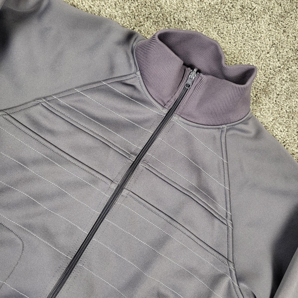 Columbia Men's XM3966 Reversible‎ Full Zip Track Jacket Purple Grey Size M Read*